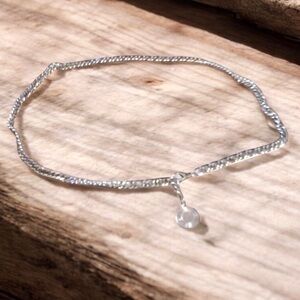 CHAIN BELT With Sun Charm Silver Toned One Size FAST SHIPPING 1835-25